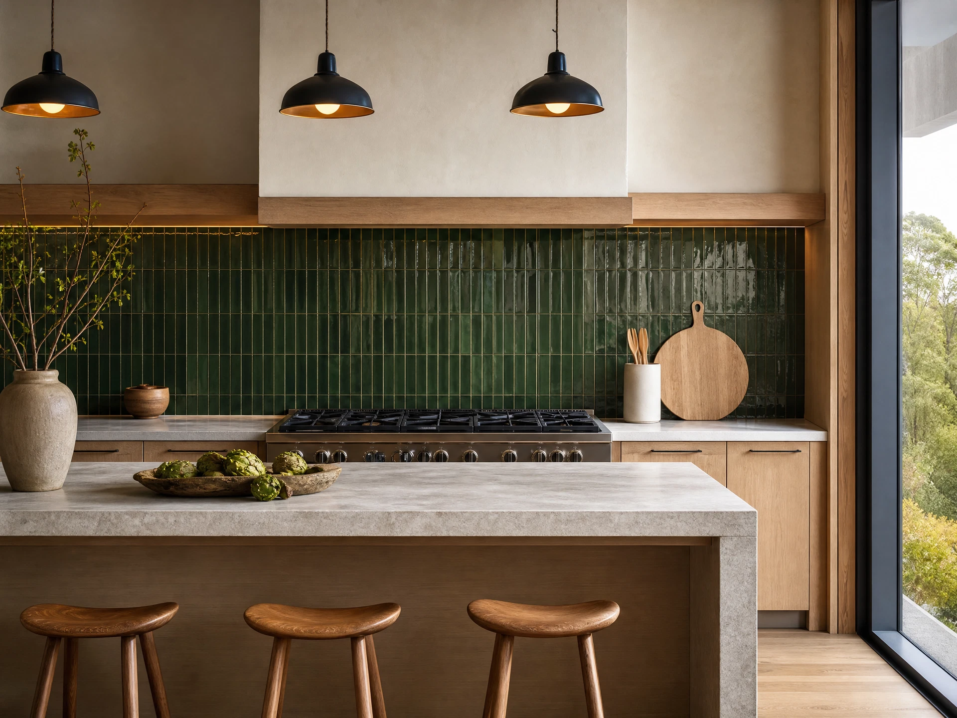 Kitchen tile installation