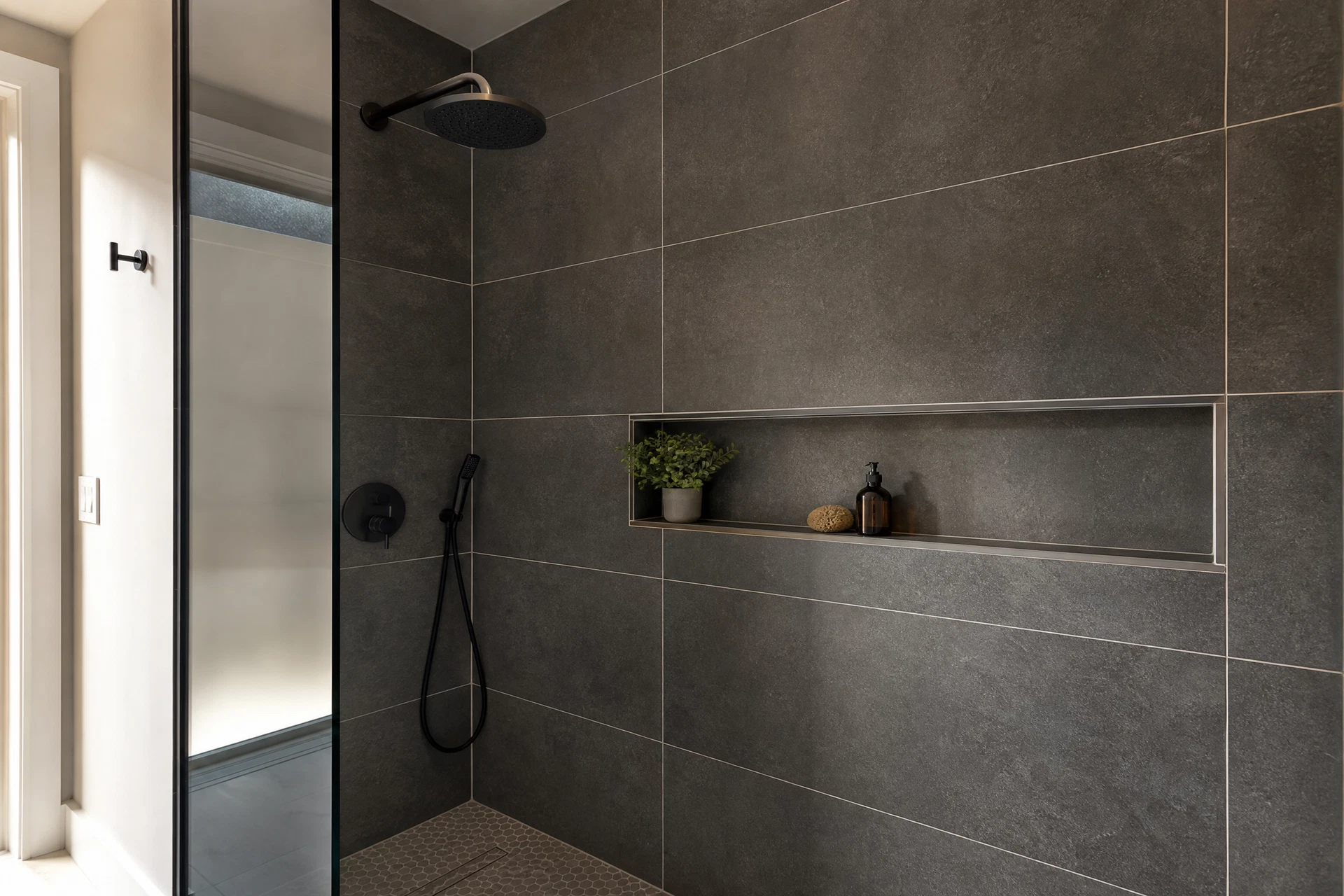 Shower tile installation