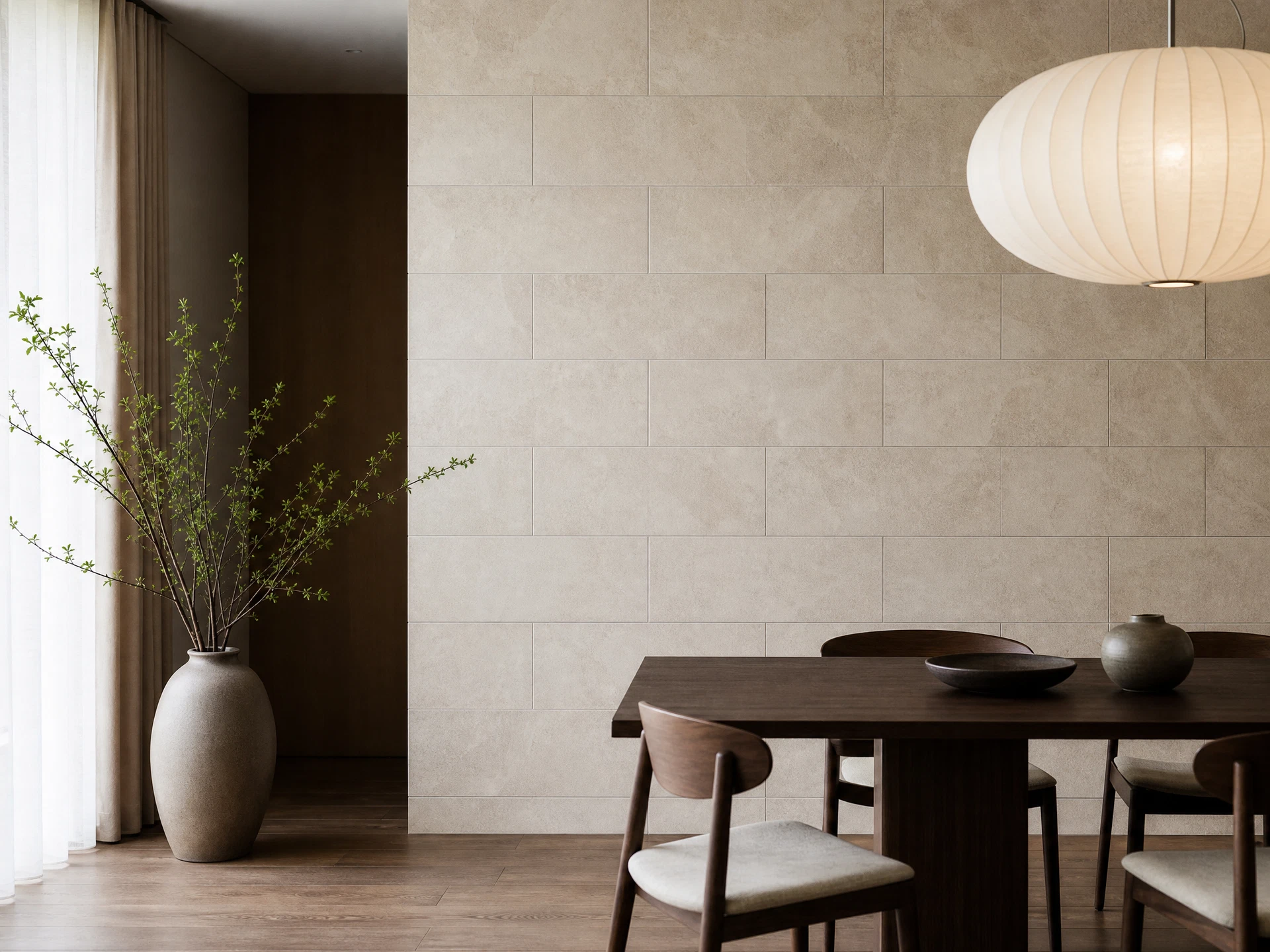 Wall tile installation